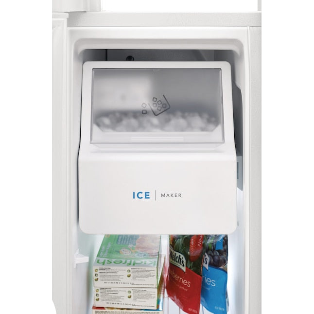 Frigidaire 25.6-cu ft Side-by-Side Refrigerator with Ice Maker ,Water and Ice Dispenser ( White ) ENERGY STAR Certified