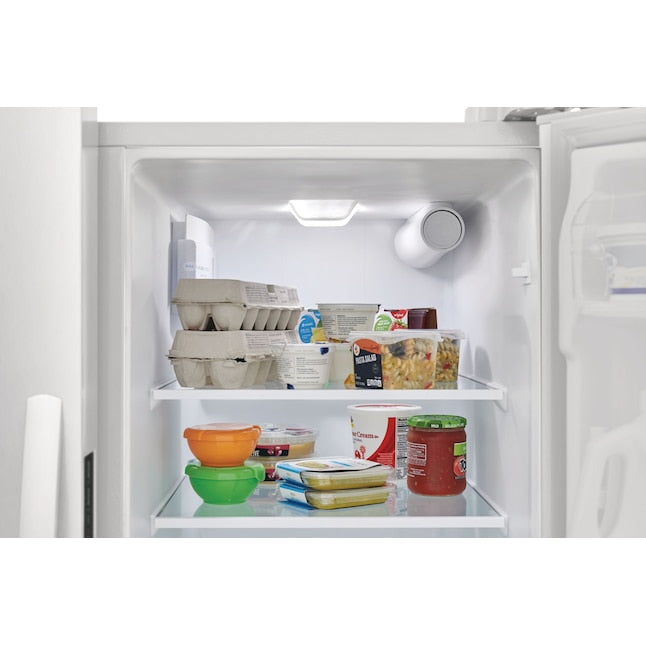 Frigidaire 25.6-cu ft Side-by-Side Refrigerator with Ice Maker ,Water and Ice Dispenser ( White ) ENERGY STAR Certified