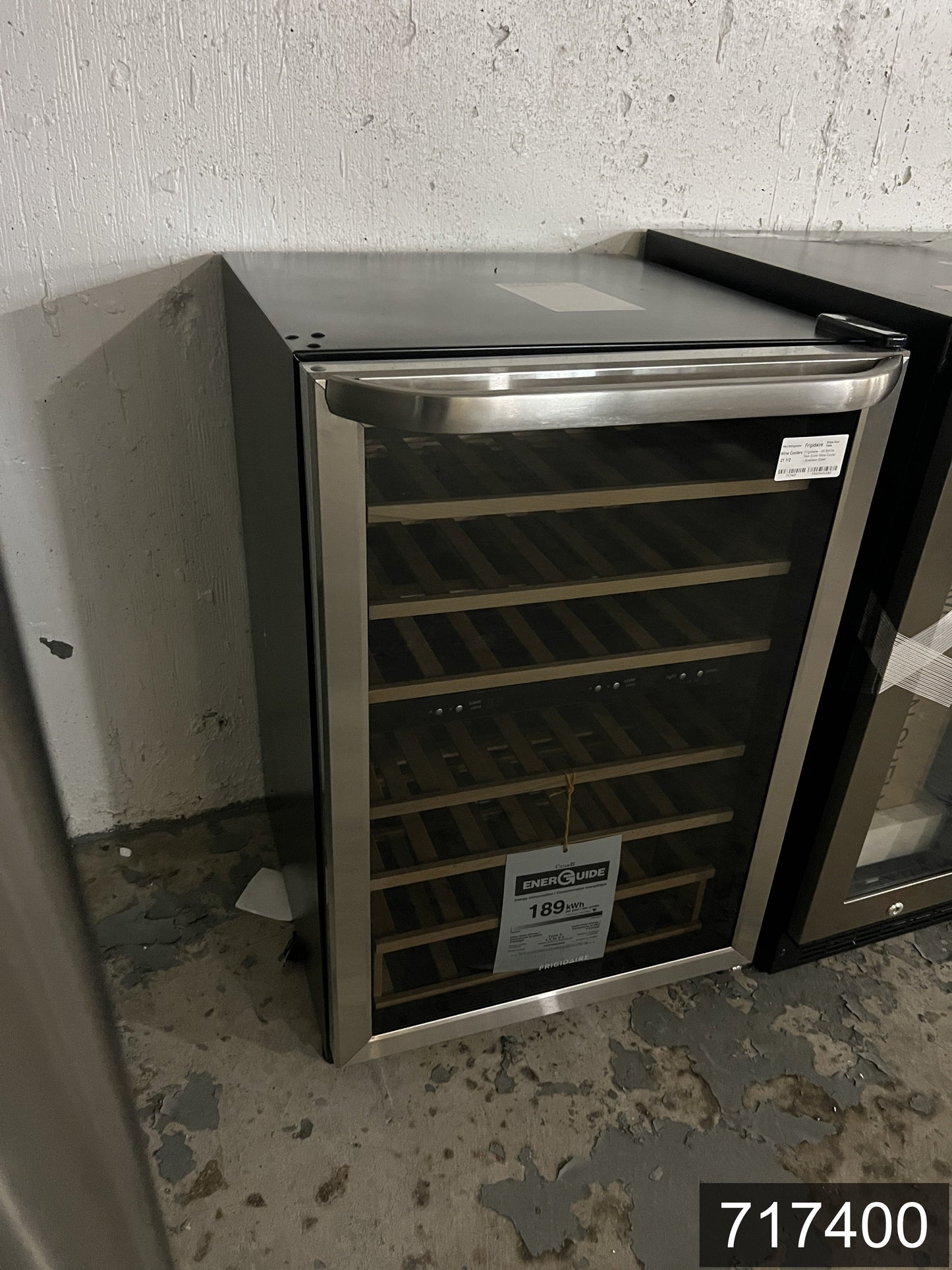 Frigidaire 21.5-in W 45 -Bottles Stainless Steel Dual Zone Cooling Freestanding Indoor Wine Cooler