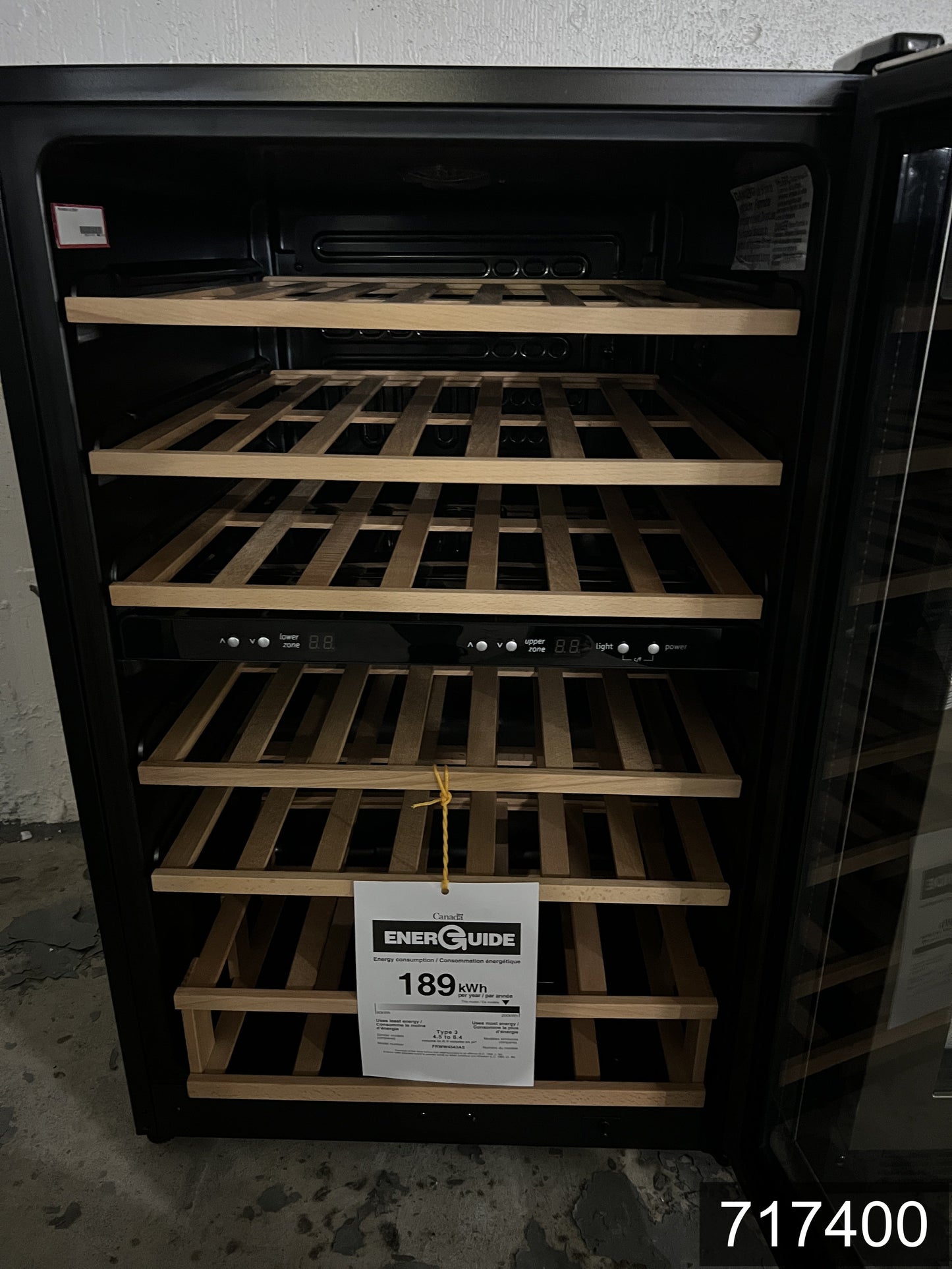 Frigidaire 21.5-in W 45 -Bottles Stainless Steel Dual Zone Cooling Freestanding Indoor Wine Cooler