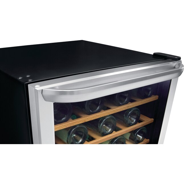 Frigidaire 21.5-in W 45 -Bottles Stainless Steel Dual Zone Cooling Freestanding Indoor Wine Cooler