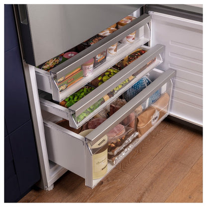 GE 17.7-cu ft Counter-Depth Bottom-Freezer Refrigerator Stainless Steel ) ENERGY STAR Certified