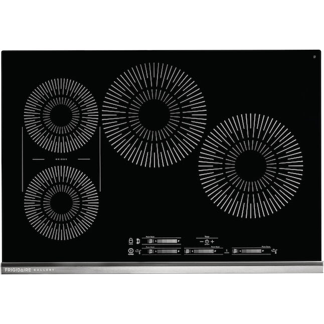Frigidaire Gallery 30-in 4 burners Black Induction Cooktop with Bridge Element