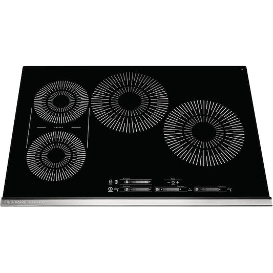 Frigidaire Gallery 30-in 4 burners Black Induction Cooktop with Bridge Element