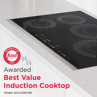 Frigidaire Gallery 30-in 4 burners Black Induction Cooktop with Bridge Element