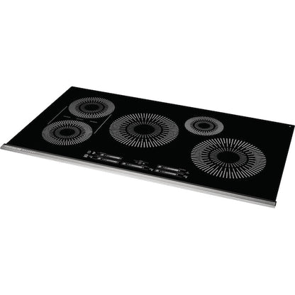 Frigidaire Gallery 36-in 5 burners Black Induction Cooktop with Bridge Element