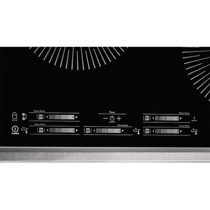 Frigidaire Gallery 36-in 5 burners Black Induction Cooktop with Bridge Element