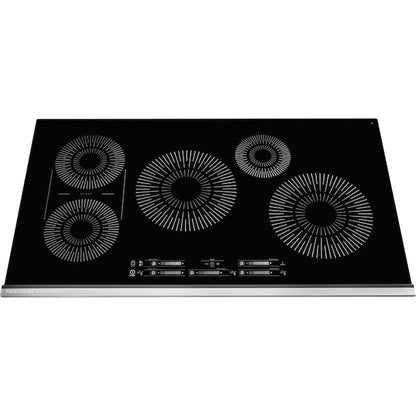Frigidaire Gallery 36-in 5 burners Black Induction Cooktop with Bridge Element