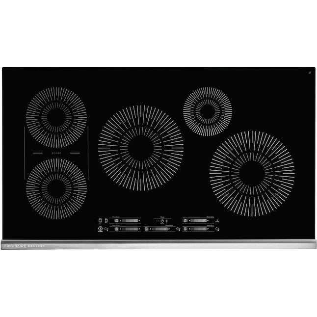 Frigidaire Gallery 36-in 5 burners Black Induction Cooktop with Bridge Element