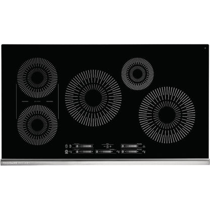 Frigidaire Gallery 36-in 5 burners Black Induction Cooktop with Bridge Element