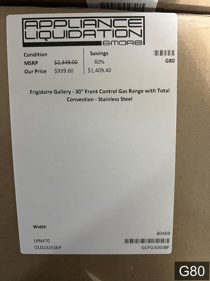 Frigidaire Gallery 30-in 5 burners 6-cu ft Air Fry Convection Oven Slide-In Natural Gas Range ( Fingerprint Resistant Stainless Steel )