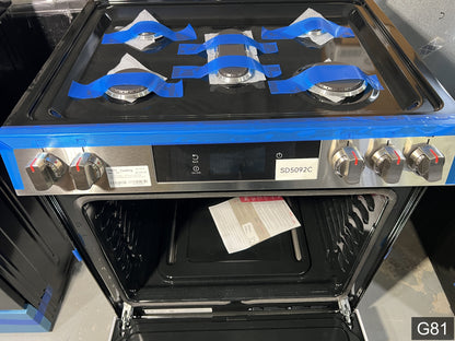 Frigidaire Gallery 30-in 5 burners 6-cu ft Air Fry Convection Oven Slide-In Natural Gas Range ( Fingerprint Resistant Stainless Steel )