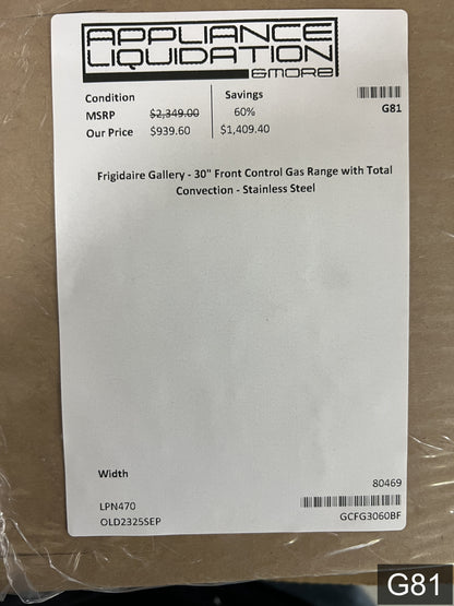 Frigidaire Gallery 30-in 5 burners 6-cu ft Air Fry Convection Oven Slide-In Natural Gas Range ( Fingerprint Resistant Stainless Steel )