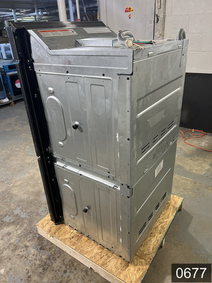 Frigidaire Gallery 27 inch Double Electric Wall Oven with Air Fry Self + Steam Cleaning ( Fingerprint Resistant Black Stainless Steel )