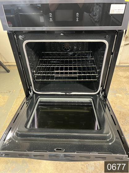 Frigidaire Gallery 27 inch Double Electric Wall Oven with Air Fry Self + Steam Cleaning ( Fingerprint Resistant Black Stainless Steel )