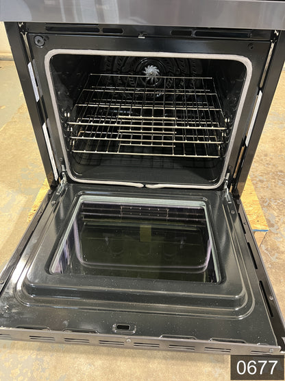 Frigidaire Gallery 27 inch Double Electric Wall Oven with Air Fry Self + Steam Cleaning ( Fingerprint Resistant Black Stainless Steel )