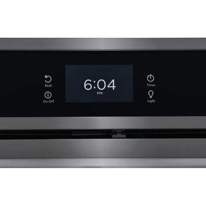 Frigidaire Gallery 27 inch Double Electric Wall Oven with Air Fry Self + Steam Cleaning ( Fingerprint Resistant Black Stainless Steel )