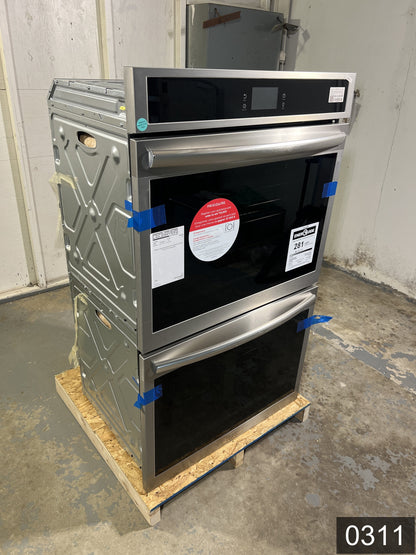 Frigidaire Gallery 30 inch Double Electric Wall Oven with Air Fry Self + Steam Cleaning ( Fingerprint Resistant Stainless Steel )