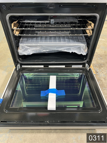 Frigidaire Gallery 30 inch Double Electric Wall Oven with Air Fry Self + Steam Cleaning ( Fingerprint Resistant Stainless Steel )