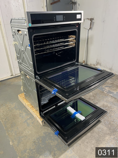 Frigidaire Gallery 30 inch Double Electric Wall Oven with Air Fry Self + Steam Cleaning ( Fingerprint Resistant Stainless Steel )