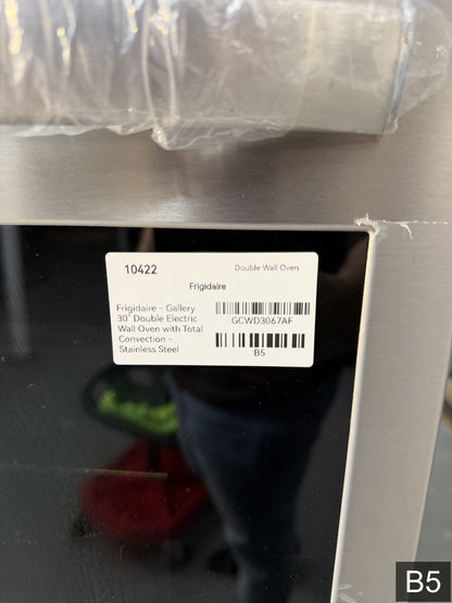 Frigidaire Gallery 30 inch Double Electric Wall Oven with Air Fry Self + Steam Cleaning ( Fingerprint Resistant Stainless Steel )