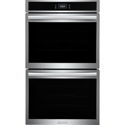 Frigidaire Gallery 30 inch Double Electric Wall Oven with Air Fry Self + Steam Cleaning ( Fingerprint Resistant Stainless Steel )