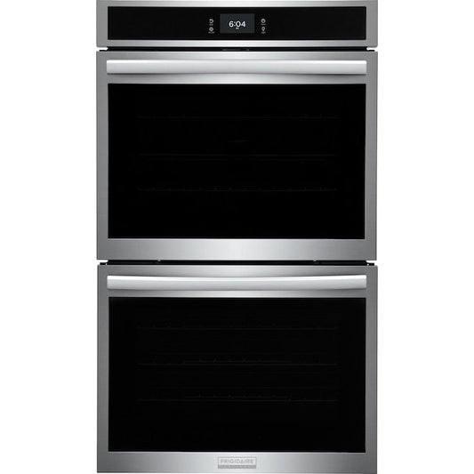 Frigidaire Gallery 30 inch Double Electric Wall Oven with Air Fry Self + Steam Cleaning ( Fingerprint Resistant Stainless Steel )