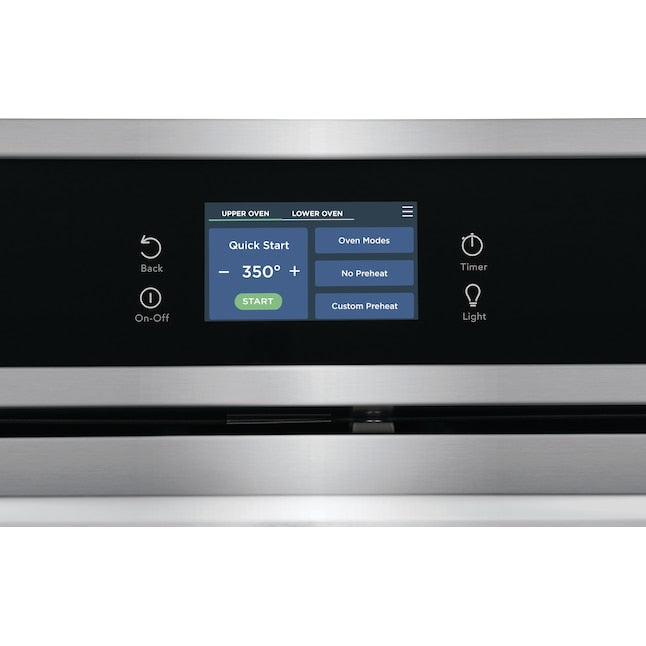 Frigidaire Gallery 30 inch Double Electric Wall Oven with Air Fry Self + Steam Cleaning ( Fingerprint Resistant Stainless Steel )