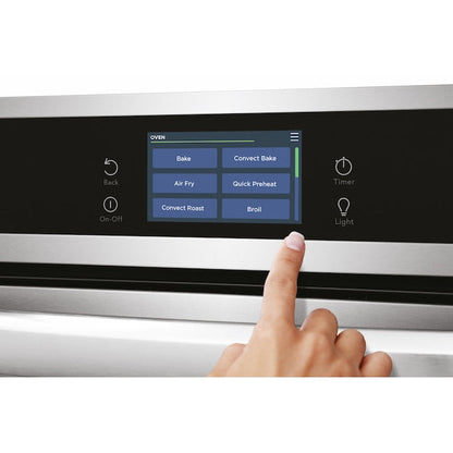 Frigidaire Gallery 24 inch Single Gas Wall Oven with Self and Steam Cleaning Air Fry and Single-fan ( Stainless Steel )