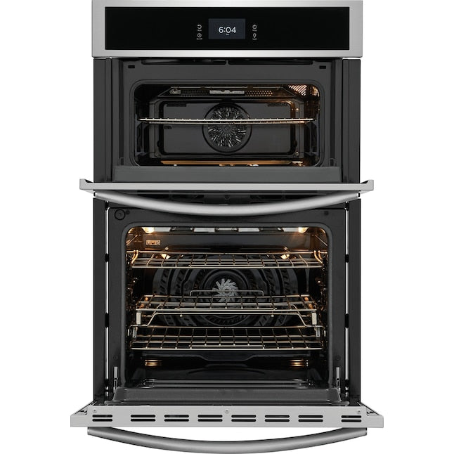 Frigidaire Gallery 27 inch Self + Steam Cleaning Air Fry Microwave Wall Oven Combo ( Fingerprint Resistant Stainless Steel )