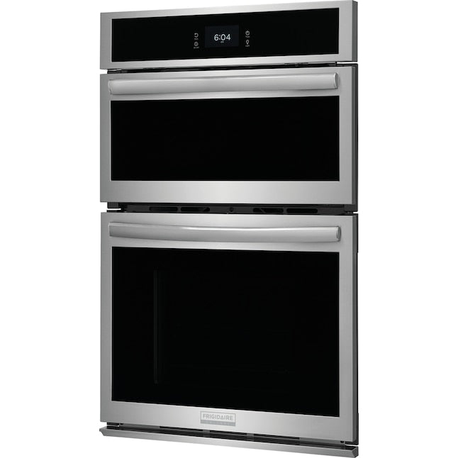 Frigidaire Gallery 27 inch Self + Steam Cleaning Air Fry Microwave Wall Oven Combo ( Fingerprint Resistant Stainless Steel )