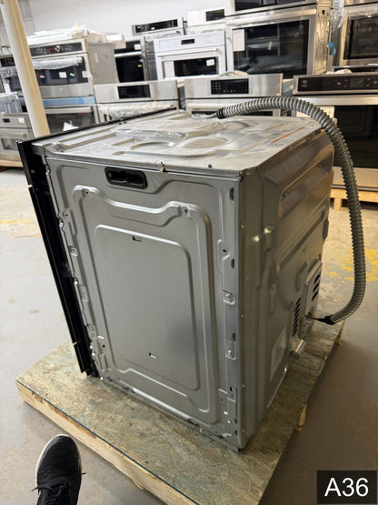 Frigidaire Gallery 24 inch Single Electric Wall Oven with Air Fry True Convection and Self + Steam Cleaning ( Black )