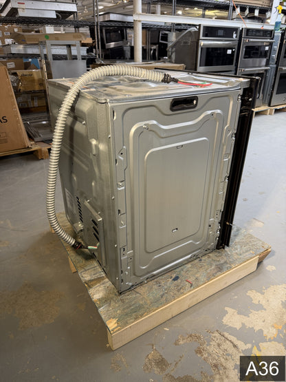 Frigidaire Gallery 24 inch Single Electric Wall Oven with Air Fry True Convection and Self + Steam Cleaning ( Black )