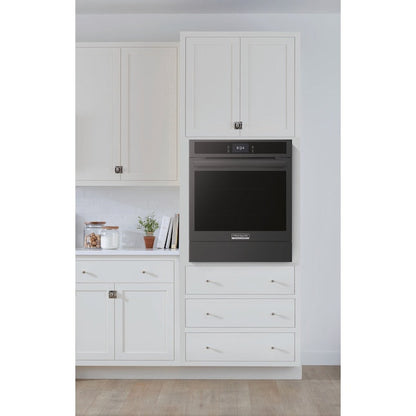 Frigidaire Gallery 24 inch Single Electric Wall Oven with Air Fry True Convection and Self + Steam Cleaning ( Black )