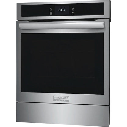 Frigidaire Gallery 24 inch Single Electric Wall Oven with Air Fry True Convection and Self + Steam Cleaning ( Fingerprint Resistant Stainless Steel )