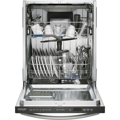 Frigidaire Gallery CleanBoost 24-in Top Control Built-in Dishwasher With Third Rack ( Fingerprint Resistant Stainless Steel ) ENERGY STAR, 47-Decibel Very Quiet Sound Level