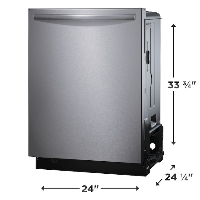 Frigidaire Gallery CleanBoost 24-in Top Control Built-in Dishwasher With Third Rack ( Fingerprint Resistant Stainless Steel ) ENERGY STAR, 47-Decibel Very Quiet Sound Level