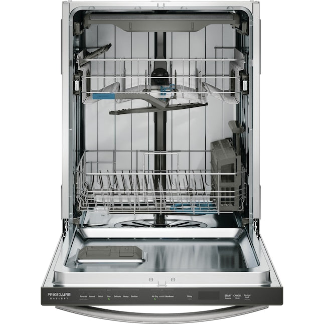 Frigidaire Gallery CleanBoost 24-in Top Control Built-in Dishwasher With Third Rack ( Fingerprint Resistant Stainless Steel ) ENERGY STAR, 47-Decibel Very Quiet Sound Level