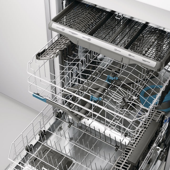 Frigidaire Gallery CleanBoost 24-in Top Control Built-in Dishwasher With Third Rack ( Fingerprint Resistant Stainless Steel ) ENERGY STAR, 47-Decibel Very Quiet Sound Level