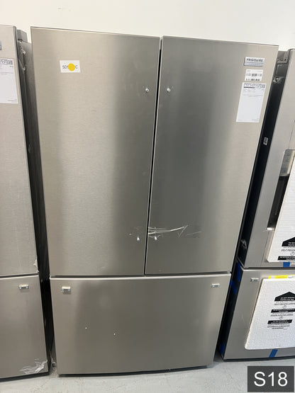 Frigidaire Gallery Counter-Depth 23.3-cu ft 3 -Door 36-in Wide French Door Refrigerator with Ice Maker with Water Dispenser ( Fingerprint Resistant Stainless Steel ) ENERGY STAR Certified