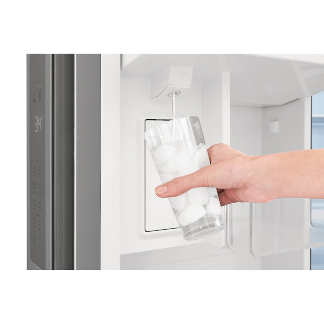 Frigidaire Gallery Counter-Depth 23.3-cu ft 3 -Door French Door Refrigerator with Ice Maker with Water Dispenser ( Fingerprint Resistant Stainless Steel ) ENERGY STAR Certified