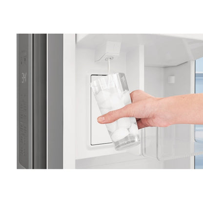 Frigidaire Gallery Counter-Depth 23.3-cu ft 3 -Door French Door Refrigerator with Ice Maker with Water Dispenser ( Fingerprint Resistant Stainless Steel ) ENERGY STAR Certified