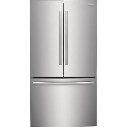 Frigidaire Gallery Counter-Depth 23.3-cu ft 3 -Door French Door Refrigerator with Ice Maker with Water Dispenser ( Fingerprint Resistant Stainless Steel ) ENERGY STAR Certified