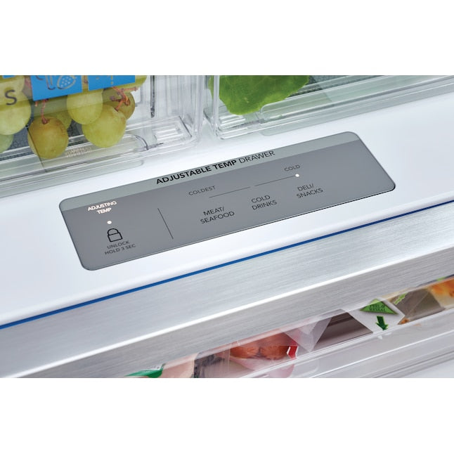 Frigidaire Gallery Counter-Depth 23.3-cu ft 3 -Door French Door Refrigerator with Ice Maker with Water Dispenser ( Fingerprint Resistant Stainless Steel ) ENERGY STAR Certified