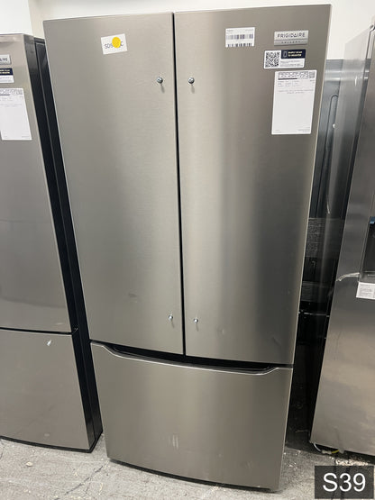 Frigidaire Gallery Standard-Depth 20-cu ft 3 -Door 30-in Wide French Door Refrigerator with Ice Maker with Water Dispenser ( Smudge-Proof Stainless Steel ) ENERGY STAR Certified