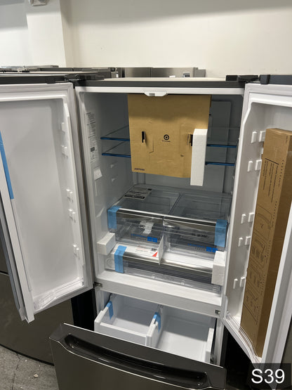 Frigidaire Gallery Standard-Depth 20-cu ft 3 -Door 30-in Wide French Door Refrigerator with Ice Maker with Water Dispenser ( Smudge-Proof Stainless Steel ) ENERGY STAR Certified