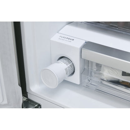 Frigidaire Gallery Standard-Depth 20-cu ft 3 -Door 30-in Wide French Door Refrigerator with Ice Maker with Water Dispenser ( Smudge-Proof Stainless Steel ) ENERGY STAR Certified