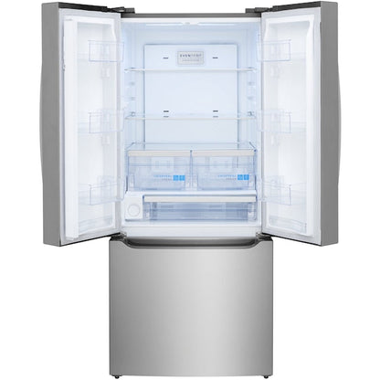 Frigidaire Gallery Standard-Depth 20-cu ft 3 -Door 30-in Wide French Door Refrigerator with Ice Maker with Water Dispenser ( Smudge-Proof Stainless Steel ) ENERGY STAR Certified