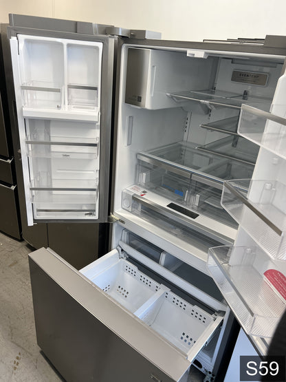 Frigidaire Gallery Standard-Depth 27.8-cu ft 3 -Door 36-in Wide French Door Refrigerator with Dual Ice Maker with Water and Ice Dispenser ( Fingerprint Resistant Stainless Steel ) ENERGY STAR Certified