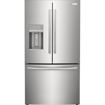 Frigidaire Gallery Standard-Depth 27.8-cu ft 3 -Door 36-in Wide French Door Refrigerator with Dual Ice Maker with Water and Ice Dispenser ( Fingerprint Resistant Stainless Steel ) ENERGY STAR Certified